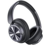 Auriculares híbridos con cancelación activa de ruido, 120 horas de reproducción, inalámbricos, Bluetooth 6.0, con micrófono de llamada 6 ENC HD, audio espacial de alta resolución de 360°, auriculares