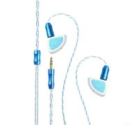 Auriculares HIFI, blanco y azul, 1DD+2BA, sonido inmersivo, diseño elegante, componente de audio, accesorio de repuesto resistente