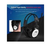 Auriculares HiFi - ESTINK - Modelo plegable - Reducción de ruido - Radio FM - Pantalla LCD