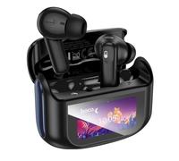 Auriculares Hoco EQ21 inalámbricos Bluetooth 5.4 con Cancelación de Ruido ANC y ENC, pantalla táctil LED, negros