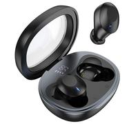 Auriculares Hoco EQ3 inalámbricos Bluetooth 5.3 con pantalla digital y soporte Siri negros