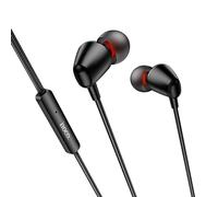 Auriculares Hoco M107 con cable Jack 3,5 mm Micrófono Control por cable Negros