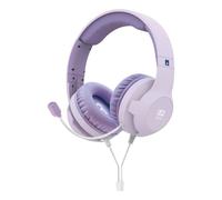 Auriculares HORI Gaming Headset Cozy Lavender con cable, jack 3,5 mm, para gaming, micrófono flexible y control de volumen, color violeta