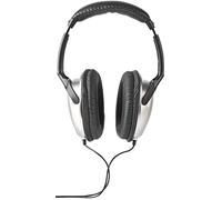 Auriculares HPWD1201BK Auriculares con cable (Negro/Plata) - NEDIS