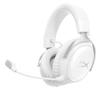 Auriculares HyperX Cloud III S inalámbricos Bluetooth para gaming con micrófono extraíble blancos