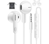 Auriculares In Ear con Cable y Microfono, 3.5mm Cascos Sound-Dynamic para Samsung, Soporte Llamadas Claras de Auriculares Jack 3,5mm para iPhone, Samsung, Xiaomi, OPPO, Sony, iPad, Huawei