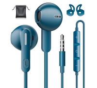 Auriculares In Ear con Cable y Microfono,Auricular con 3,5mm Jack Hi-Fi | Sound Dynamic Cascos Estéreo con De Ruido,para iPhone, iPad, Samsung, Gaming, Móvil, MP3, Huawei, Xiaomi, Sony AZUL