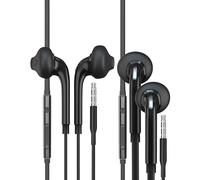 Auriculares in Ear con micrófono (2 paquetes) Auriculares con cable auriculares 3,5 mm Jack Cable Headphones Gaming Earbuds Sport Auricular Música Compatible con Samsung PC PS5 Compatible con Huawei