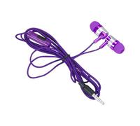 Auriculares in-ear universales con micrófono estéreo para smartphones a través de conector de 35 mm (púrpura, talla única)