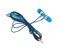 Auriculares in-ear universales con micrófono jack para teléfono móvil, estéreo, para disfrutar de la música (azul, talla única)