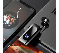 Auriculares inal?mbricos de solapa K55 con pantalla digital, resistentes al agua, con cable para negocios, intrauditivos, Bluetooth Ultra, A