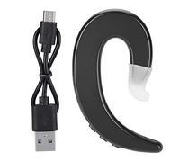 Auriculares Inalámbricos,2 4GHz 90mAh Manos Libres Gancho para la Oreja Auriculares Bluetooth Auriculares inalámbricos de conducción ósea sin Dolor Reemplazo de Auriculares(Negro)
