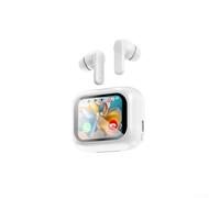 Auriculares inalámbricos 5.4 con cancelación activa de ruido, control táctil inteligente, traducción AI y sonido estéreo rico para comunicación internacional y entretenimiento (blanco)