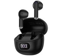 Auriculares inalámbricos Android Bluetooth para Samsung Galaxy S25 Ultra/FE S24+ S23 A17 A07 A35 A55, auriculares 48H con micrófono con cancelación de ruido, pantalla LED para iPhone 17Pro Max/16e/15