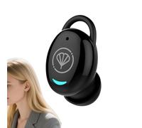 Auriculares Inalámbricos: Audífono Invisible De Un Solo Oído De 32 Canales| Auricular De Negocios Recargable Negro, Audio Discreto Para Entrenamiento, Viajes, Oficina, Dormir, Desplazamientos Diarios