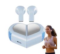 Auriculares Inalámbricos - Audífonos Intrauditivos En Forma De Corazón,Mini Auriculares Portátiles Y Estilosos Con Sonido De Alta Fidelidad Para Viajar Correr Hacer Deporte Conducir Ir En Bici