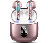 Auriculares Inalámbricos Auriculares Bluetooth 5.3 con 4 ENC Mics, 2024 Cascos Inalambricos Bluetooth Cancelación de Ruido, 56H HiFi Estéreo in Ear Auriculare Deportivos IP7 Impermeable, LED Pantalla