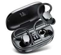 Auriculares Inalambricos, Auriculares Bluetooth 5.3 HiFi Estéreo Deportivos con 4 ENC Cancelacion Ruido HD Microfono, 128H Cascos Inalambricos Bluetooth LED Pantalla,IP7 Impermeable para Running Sport
