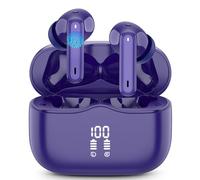 Auriculares Inalambricos, Auriculares Bluetooth 5.3 In Ear con 4 ENC Mic, Pantalla LED Doble Cascos Inalambricos HiFi Estéreo, In-Ear Auriculares IP7 Impermeable, 40H de Reproducción, Azul Marino