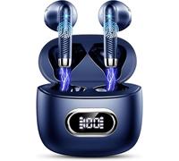 Auriculares Inalambricos, Auriculares Bluetooth 5.4 HiFi Estéreo, 42H Cascos Inalambricos Bluetooth con 4 HD Mic,2025 Audifonos Inalambricos Cancelacion de Ruido ENC/Pantalla LED/IP7 Impermeable/USB-C