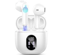 Auriculares Inalambricos, Auriculares Bluetooth 5.4 HiFi Estéreo, 50H Cascos Inalambricos Bluetooth con 4 HD Mic,2024 Audifonos Inalambricos Cancelacion de Ruido ENC/Pantalla LED/IP7 Impermeable/USB-C
