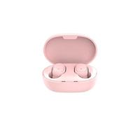 Auriculares Inalámbricos Auriculares inalámbricos portátiles Auriculares de botón a Juego de Colores Macaron Bluetooth 5.0 ABS Medios de Entretenimiento Trabajadores (Pink, One Size)