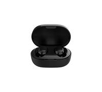 Auriculares Inalámbricos Auriculares inalámbricos portátiles Auriculares de botón a Juego de Colores Macaron Bluetooth 5.0 ABS Medios de Entretenimiento Trabajadores (Black, One Size)