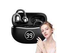 Auriculares inalámbricos Aurnostri abiertos - Auriculares deportivos con cancelación de ruido | Diseño de clip para la ejecución de la comodidad de audio de fitness Fitch Fit Fit Aurbero de
