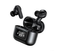 Auriculares inalámbricos avanzados de traducción compatibles con 144 idiomas e interpretación simultánea con interfaz de pantalla a color (negro)