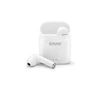 Auriculares Savio inalámbricos Bluetooth 5.0 con micrófono y base de carga