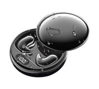 Auriculares inalámbricos, bloqueo de ruido invisible para dormir, auriculares recargables, pantalla LED, para hombres y mujeres, llamadas, estudios de música, gimnasio, camping, viajes, oficina, mini