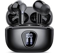 Auriculares Inalambricos Bluetooth, 2026 Cascos Inalambricos Bluetooth 5.4 HiFi Estéreo, 45 Horas Auriculares inalámbricos con ENC Cancelacion Ruido, IP7 Impermeable/Pantalla LED/Carga Rápida Tipo-C