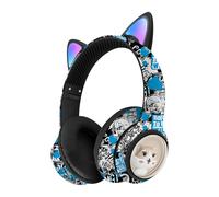 Auriculares inalámbricos Bluetooth 5.3 con micrófono JINLAKZ-37 (azul)