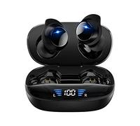 Auriculares inalámbricos Bluetooth 5.3 para iPhone, Android, TWS, impermeables, IPX7, para deportes, entrenamiento, correr, gimnasio, auriculares inalámbricos Bluetooth con graves profundos con