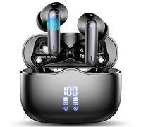Auriculares Inalambricos , Bluetooth 5.3 Ultraligero con 4 Mics, 2023 HD Estéreo Cascos Cancelación de Ruido ENC, USB-C, Auriculares in Ear 36H IPX7 Impermeable,Negro