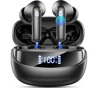 Auriculares Inalambricos Bluetooth 5.4, Auriculares Bluetooth HiFi Estéreo con HD Mic, Auriculares in ear IP7, Mini Cascos Inalambricos con LED Pantalla, Reproducción de 8H, para Deportivos Trabajos