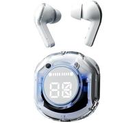 Auriculares inalámbricos, Bluetooth 5.4, auriculares intraurales 2025, auriculares inalámbricos con 4 micrófonos ENC, mini auriculares con graves profundos estéreo de alta fidelidad, pantalla LED de