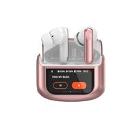 Auriculares inalámbricos, Bluetooth 5.4 con pantalla táctil multifuncional, auriculares estéreo de alta fidelidad 48H con cancelación de ruido/modo de transparencia ANC/ENC, auriculares IPX7 con 5