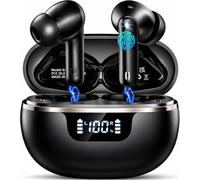 Auriculares Inalambricos Bluetooth 5.4 HiFi Estéreo, 48H Cascos Bluetooth | Auriculares inalámbricos, 4 ENC Cancelacion Ruido HD Mic, Pantalla LED/IP7 Impermeable/Carga Rápida Tipo-C/para iOS/Android
