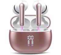 Auriculares Inalambricos Bluetooth, Auriculares Bluetooth 5.3 HiFi Estéreo, Cascos Inalambricos Bluetooth con Pantalla LED, Control Táctil, IP7 Impermeable, Carga rápida USB-C, Reproducción de 40Horas