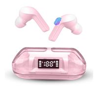 Auriculares Inalámbricos Bluetooth, Auriculares Bluetooth 5.3 HiFi, Sonido Envolvente, 40Horas de Rendimiento con Estuche de Carga, Cascos Inalámbricos con Reducción de Ruido, Pantalla LED (Modelo 4)