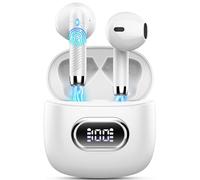 Auriculares Inalambricos Bluetooth, Auriculares Bluetooth 5.4 con 4 HD Mics, Nuevos Cascos Inalambricos Bluetooth 42H HiFi Estéreo Reducción de Ruido ENC, Audifonos IP7 Impermeable, Pantalla LED/USB-C