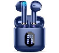 Auriculares Inalámbricos Bluetooth, Auriculares Bluetooth 5.4 HiFi Estéreo, 32H Cascos Inalambricos Bluetooth con ENC Reducción de Ruido, Pantalla LED, USB-C, Control Táctil,IP7 Impermeable Audifonos