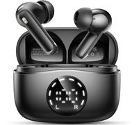 Auriculares Inalámbricos Bluetooth, Auriculares Bluetooth 5.4 HiFi Estéreo, 48H Cascos Inalambricos Bluetooth con ENC Reducción de Ruido, Pantalla LED, Carga Rápida USB-C, IPX7 Impermeable Audifonos