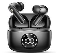 Auriculares Inalámbricos Bluetooth, Auriculares Bluetooth 5.4 HiFi Estéreo, 48H Cascos Inalambricos Bluetooth con ENC Reducción de Ruido, Pantalla LED, Carga Rápida USB-C, IPX7 Impermeable Audifonos