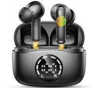 Auriculares Inalámbricos Bluetooth, Auriculares Bluetooth 5.4 HiFi Estéreo, 48H Cascos Inalambricos Bluetooth con ENC Reducción de Ruido, Pantalla LED, Carga Rápida USB-C, IPX7 Impermeable Audifonos