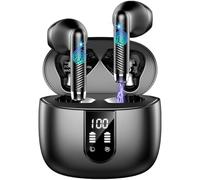 Auriculares Inalámbricos Bluetooth, Auriculares Bluetooth 5.4 HiFi Estéreo, 56H Cascos Inalambricos Bluetooth con ENC Reducción de Ruido, Pantalla LED, USB-C, Control Táctil,IP7 Impermeable Audifonos