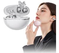 Auriculares inalámbricos Bluetooth con joyería de mariposa, auriculares inalámbricos Bluetooth 5.4 con aretes de mariposa desmontables, aretes de oreja para mujer