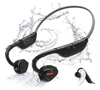 Auriculares inalámbricos Bluetooth de oído abierto para deportes, running, con micrófono, 27 g, ligeros, 8 horas de reproducción.