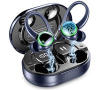 Auriculares inalámbricos Bluetooth Deportivos, 50H Auriculares Inalambricos con Cancelacion Ruido ENC, Auriculares Bluetooth 5.4 HiFi Estéreo con 4 HD Mic, IP7 Impermeable/para Running/Pantalla LED
